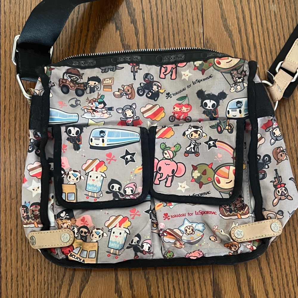 LeSportsac Multicolor Cartoon Print Bag